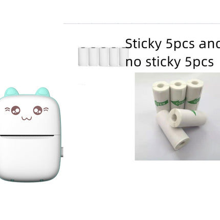 Mini Printer Portable Mini Bluetooth WiFi New Wrong Printer Mobile Phone Photo Title Note Hot Print Pocket Student Error Label Printer