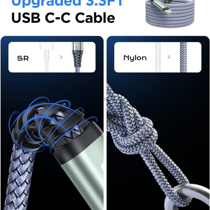 67.5W for Iphone 17 Car Charger USB C Fast Charge, PD 45W USB C Car Charger Adapter, All Metal Cigarette Lighter Adapter Fit Iphone 17 Pro 16 15 Pro Max Air Samsung S25 Android