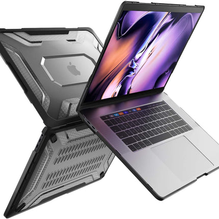 [Unicorn Beetle Series] Case Designed for Macbook Pro 16 Inch A2141 (2019 Release), Slim Rubberized TPU Bumper Cover with Touch Bar and Touch ID (Black)