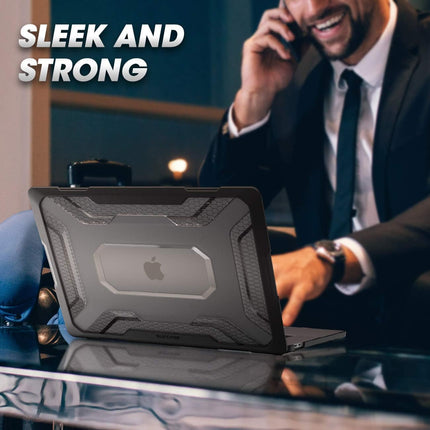 [Unicorn Beetle Series] Case Designed for Macbook Pro 16 Inch A2141 (2019 Release), Slim Rubberized TPU Bumper Cover with Touch Bar and Touch ID (Black)