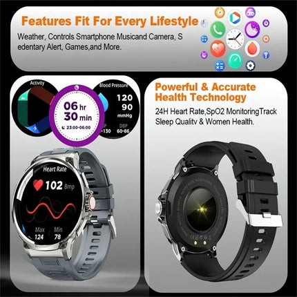 Revolutionary 1.85" Ultra HD Smartwatch with GPS, Bluetooth Calls & Extensive Health Monitoring - The Ultimate Fitness Companion!