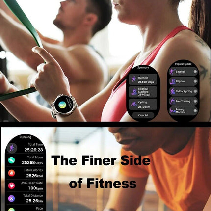 Revolutionary 1.85" Ultra HD Smartwatch with GPS, Bluetooth Calls & Extensive Health Monitoring - The Ultimate Fitness Companion!