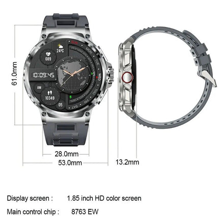 Revolutionary 1.85" Ultra HD Smartwatch with GPS, Bluetooth Calls & Extensive Health Monitoring - The Ultimate Fitness Companion!